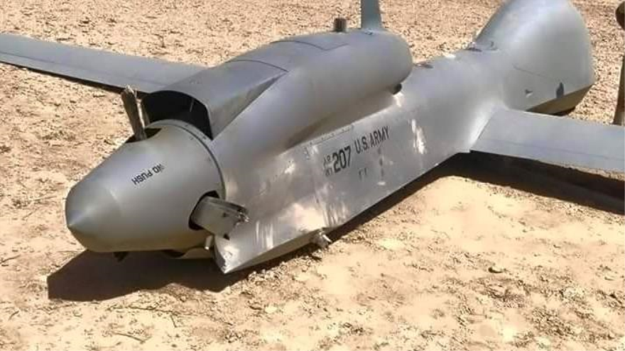 Dron estadounidense modelo MQ-1 Predator cayó en el sur de Irak.