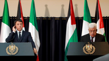 Renzi y Abás coinciden en trabajar contra terrorismo en O. Medio