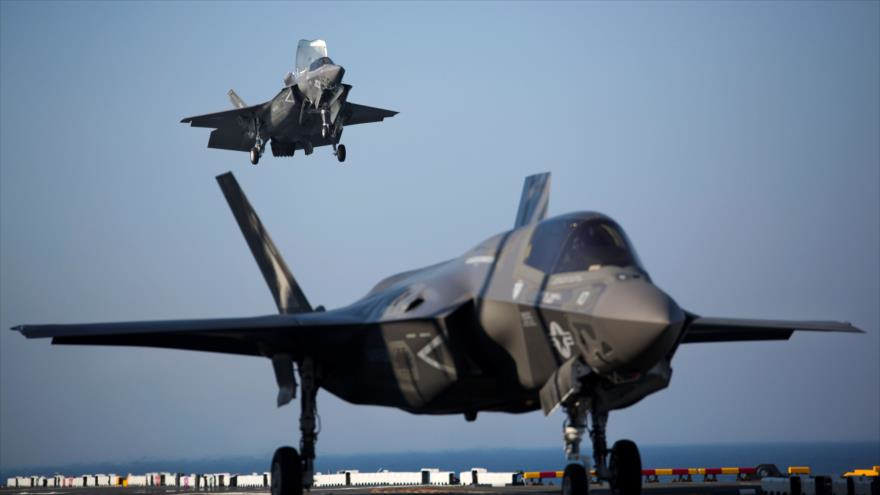Dos aviones de combate F-35B del Ejército de EE.UU.