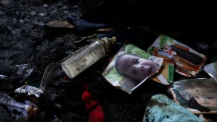 La foto del bebé palestino que murió en su casa tras un ataque de colonos israelíes con cócteles molotov en la ciudad cisjordana de Nablus.