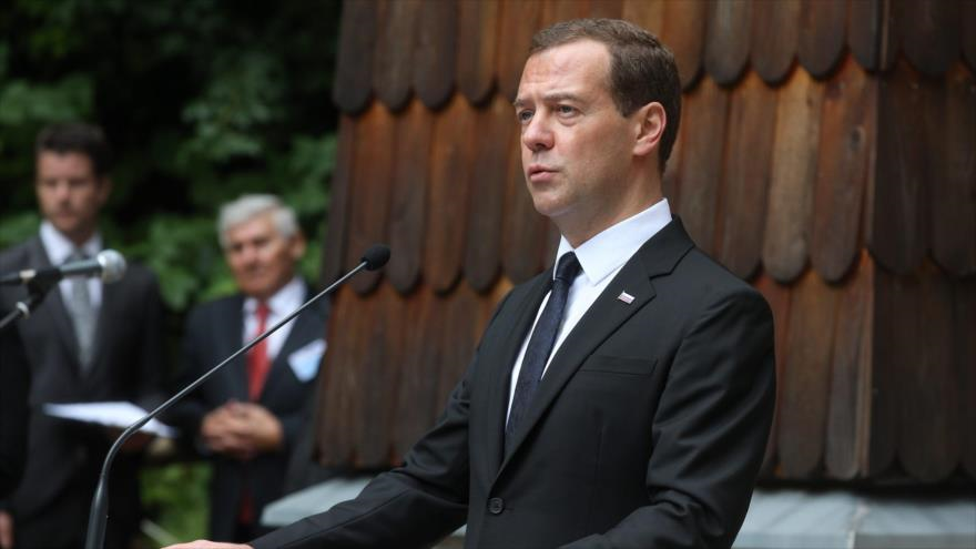 Primer ministro de Rusia, Dmitri Medvedev.