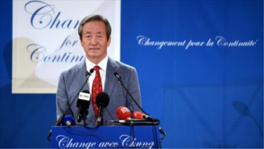 El exvicepresidente de la FIFA y presidente honorífico de la Asociación de Fútbol surcoreana, Chung Mong-Joon. 17 de agosto de 2015.