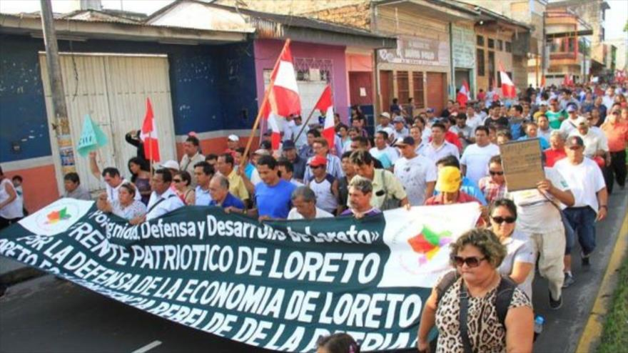 Los manifestantes piden que Lote 192 pase a Petroperú 