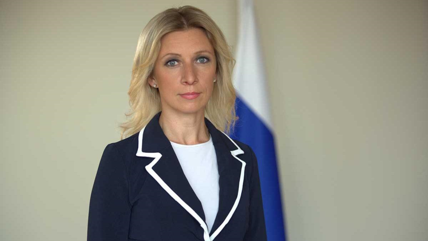 Portavoz adjunta del Ministerio ruso de Asuntos Exteriores, María Zajárova.