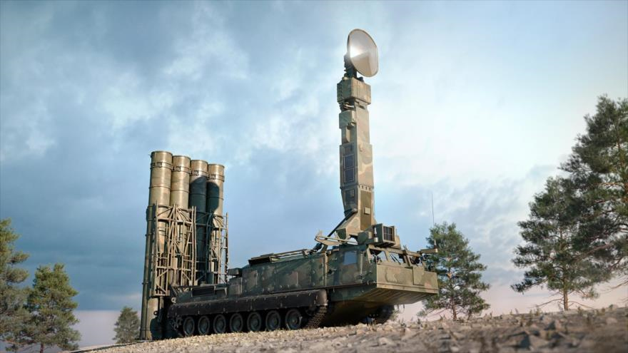 El sistema de defensa antiaéreo S-300VM, la variante más moderna del S-300.