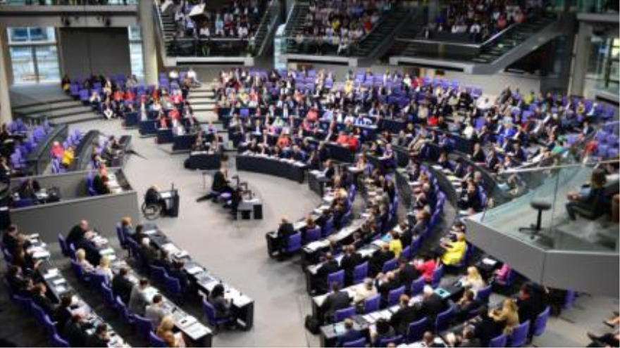 El Parlamento de Alemania (Bundestag), durante la jornada de votación sobre el tercer paquete de rescate para Grecia. 19 de agosto de 2015