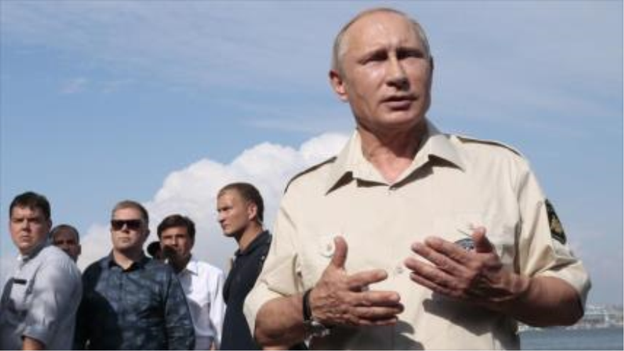 El presidente de Rusia, Vladimir Putin, durante su visita a Crimea. 18 de agosto de 2015