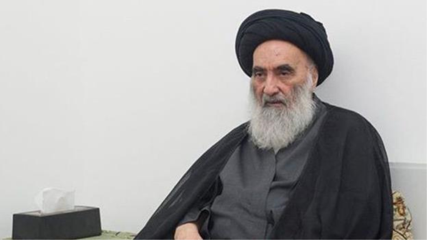 El máximo clérigo chií de Irak, el gran ayatolá Ali Sistani
