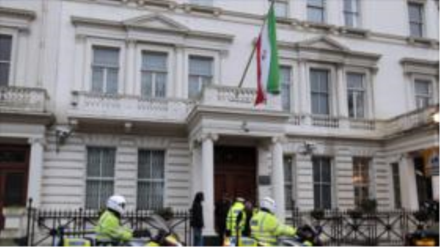 Embajada de Irán en Londres, capital británica.