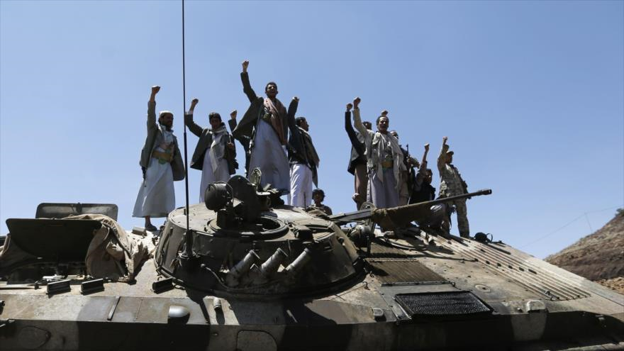 Fuerzas populares yemeníes en la capitalina ciudad de Saná