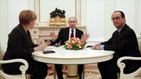 Putin, Merkel y Hollande relanzan alto el fuego en Ucrania desde el 1 de septiembre
