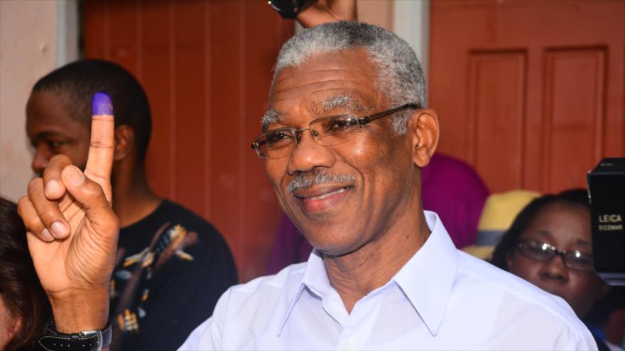 El presidente de Guyana, David Granger