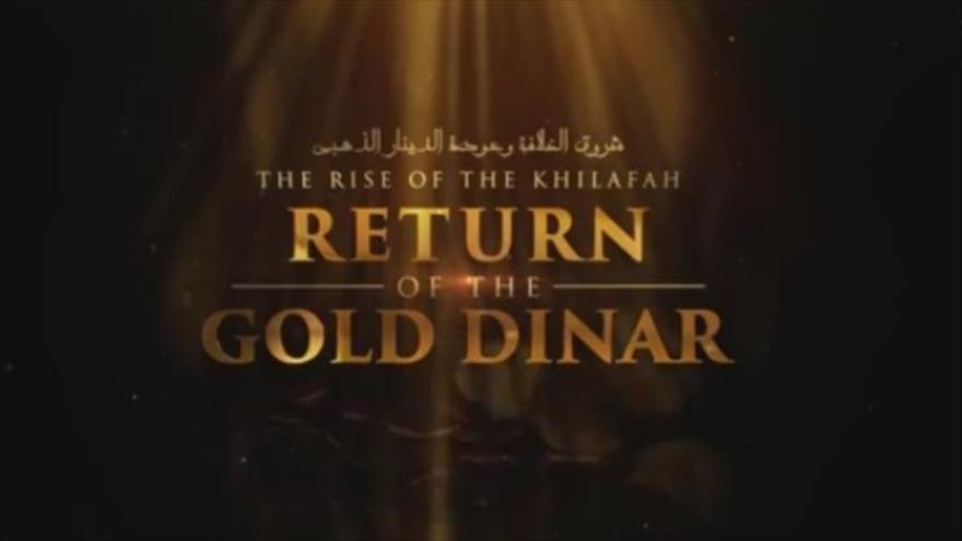 El video de EIIL titulado “El amanecer del califato y el regreso del dinar de oro” informa de la distribución de moneda propia de Daesh