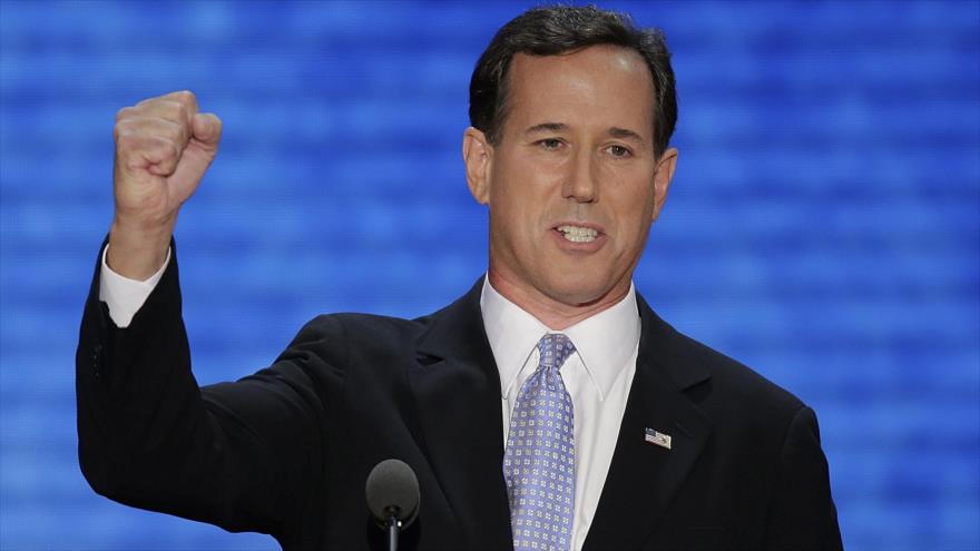 Precandidato republicano a las Presidenciales de EE.UU., Rick Santorum.