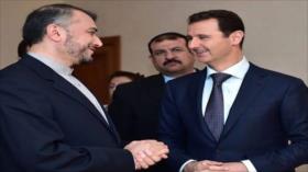 Al-Asad valora el apoyo de Irán a Siria