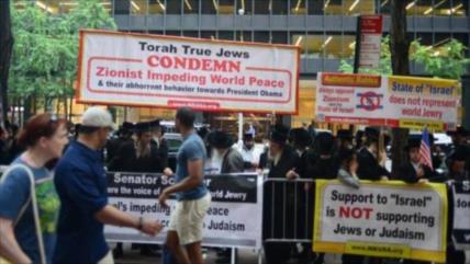 Judíos antisionistas en EEUU protestan en apoyo al JCPOA