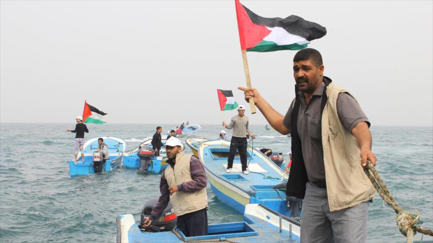 Pescadores palestinos de Gaza