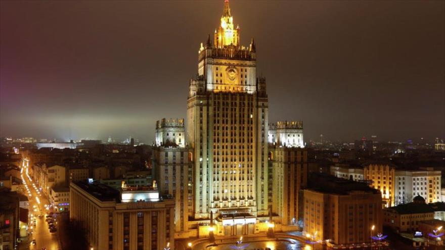 El edificio del Ministerio ruso de Asuntos Exteriores, en la capitalina ciudad de Moscú.