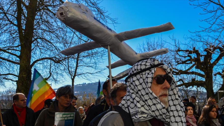 Activistas suizos piden anulación de acuerdo que permite la compra de drones israelíes.