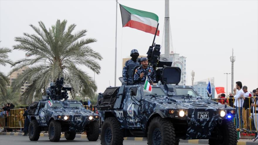 Desfile de las fuerzas del Ejército kuwaití.