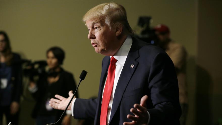 El magnate estadounidense Donald Trump, aspirante a candidato presidencial del Partido Republicano en 2016.