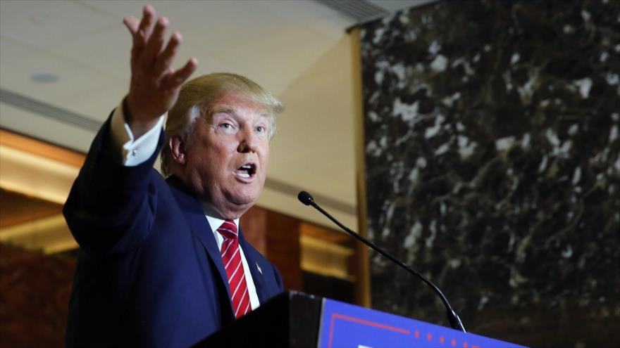 Precandidato a la Presidencia de EE.UU. Donald Trump.