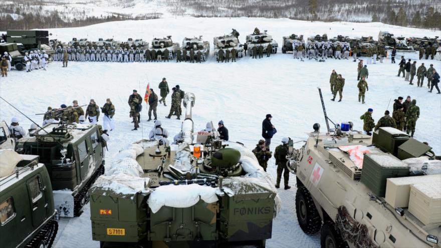 El Ejército de Noruega (miembro de la OTAN) durante el ejercicio militar
“Cold Response” en 2009