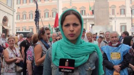 Protestan en Italia contra creación de incineradoras de residuos