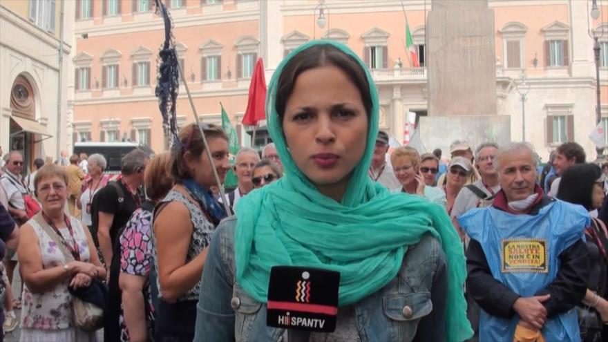 Protestan en Italia contra creación de incineradoras de residuos