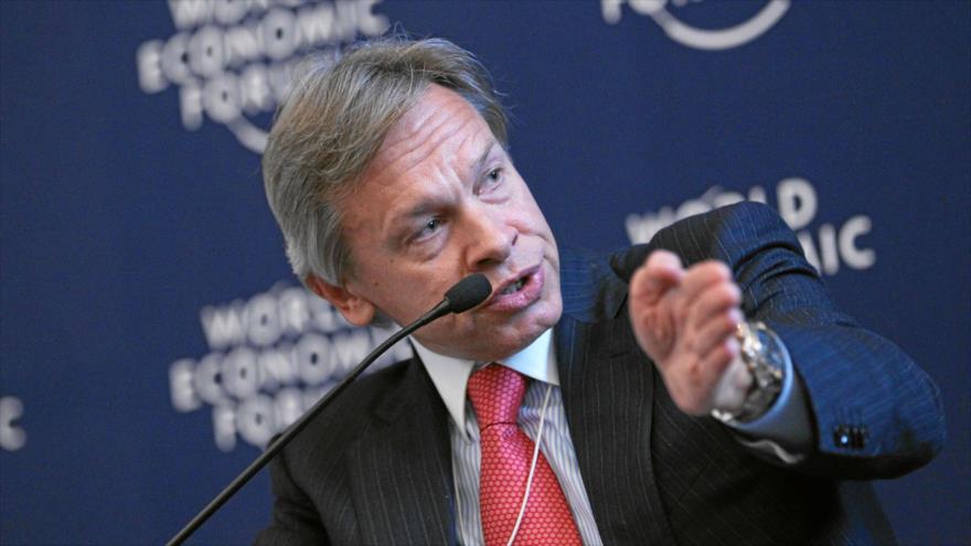 El presidente del Comité de Asuntos Internacionales de la Cámara baja del Parlamento ruso (Duma), Alexei Pushkov.