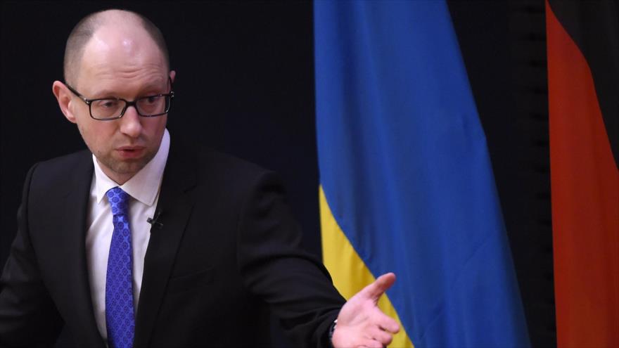 El primer ministro de Ucrania, Arseni Yatseniuk.