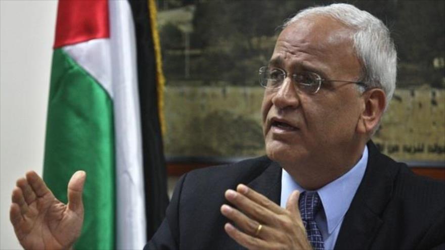 El secretario general de la Organización para la Liberación de Palestina (OLP), Saeb Erekat.