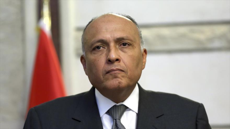 El ministro egipcio de Asuntos Exteriores, Sameh Shukri.