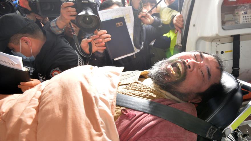 Kim Ki-jong, autor del ataque contra Mark Lippert, embajador de EE.UU. en Corea del Sur. 5 de marzo de 2015