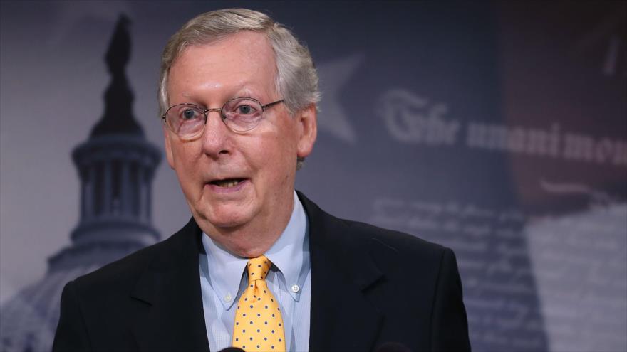 Mitch McConnell, el líder republicano del Senado de EE.UU., 6 de agosto de 2015.