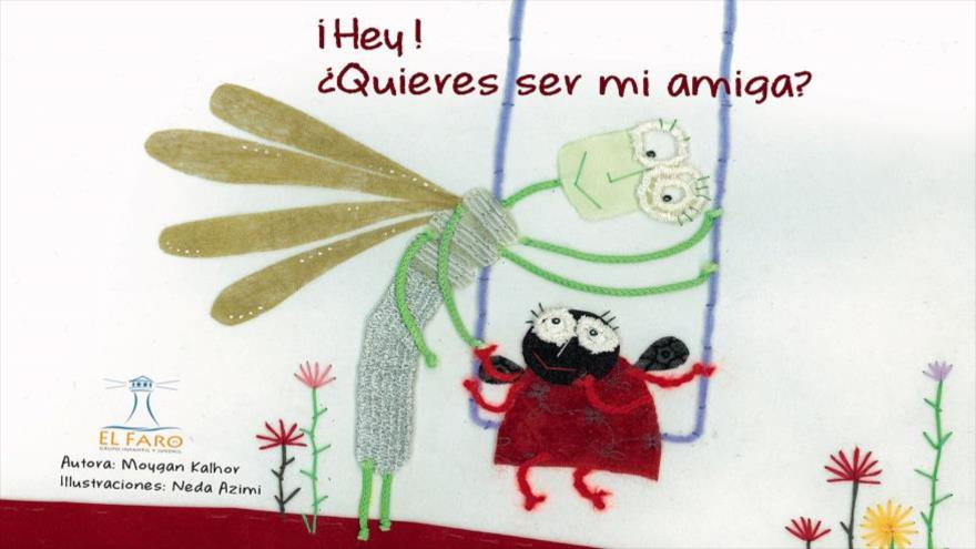 El libro ‘¡Hey! ¿Quieres ser mi amiga?’, traducido en español.