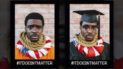 Artista estadounidense retrata con fotos racismo en EEUU