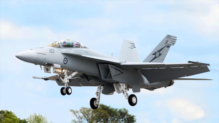 Un avión de combate de la Fuerza Aérea de Australia. 