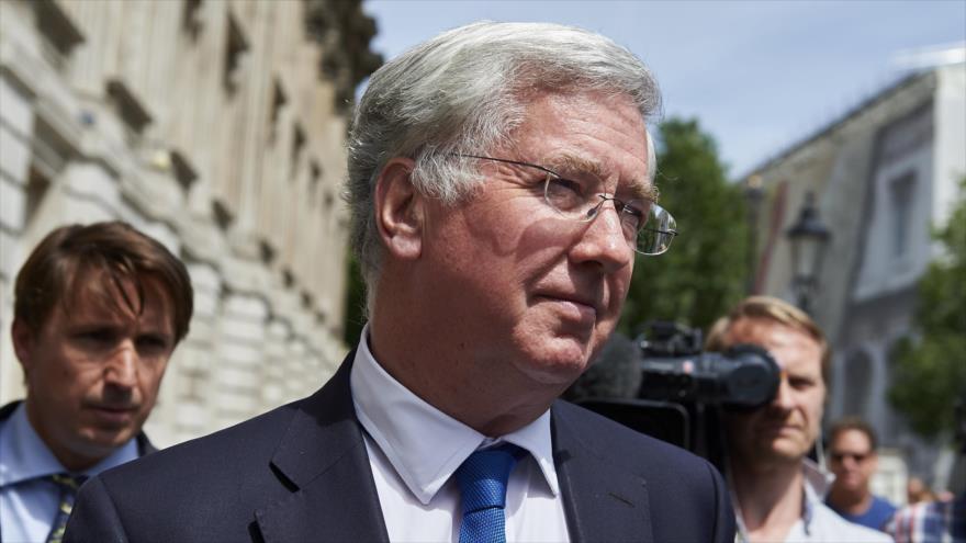 El ministro británico de Defensa, Michael Fallon