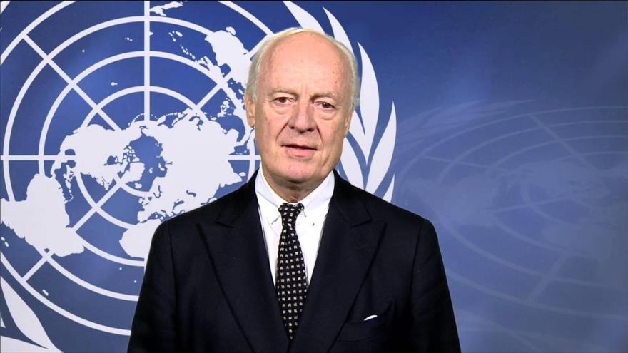 El enviado especial de la Organización de las Naciones Unidas a Siria, Staffan de Mistura.