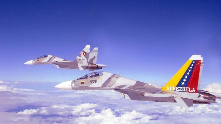 Aviones militares de la Fuerza Aérea venezolana.