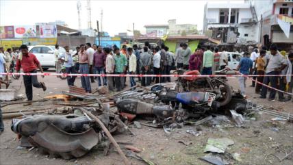 Policía india ofrece recompensa por atrapar a sospechoso de explosión	