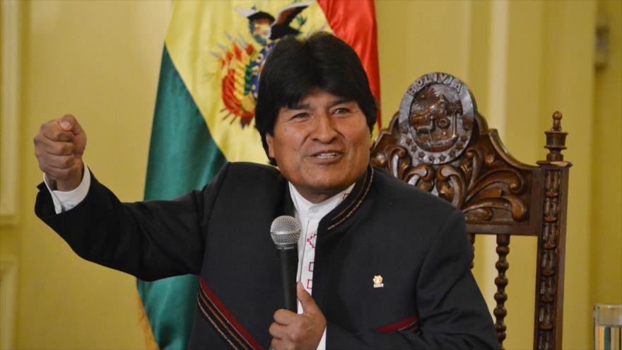 El presidente boliviano, Evo Morales, durante una rueda de prensa en el Palacio de Gobierno, 15 de septiembre de 2015.