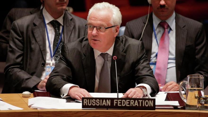 El representante permanente ruso ante la Organización de las Naciones Unidas (ONU), Vitali Churkin.