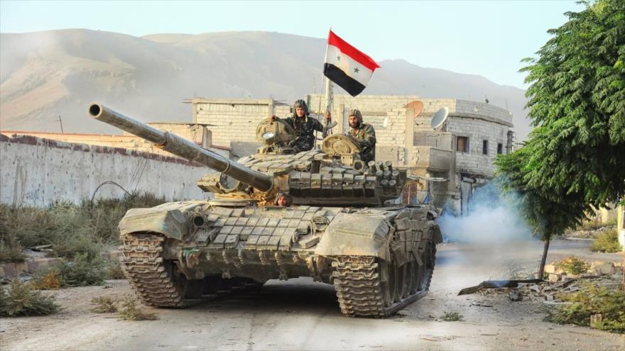Tanque militar sirio.