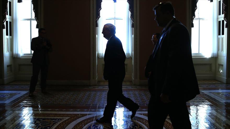 El senador Mitch McConnell, líder de los republicanos en el Senado de Estados Unidos. 16 de septiembre de 2015.