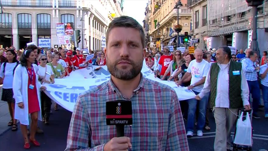 Marea Blanca vuelve a tomar calles de Madrid por sanidad pública 