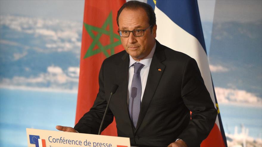 El presidente de Francia, François Hollande, durante una rueda de prensa en Tánger (Marruecos), 20 de septiembre de 2015.