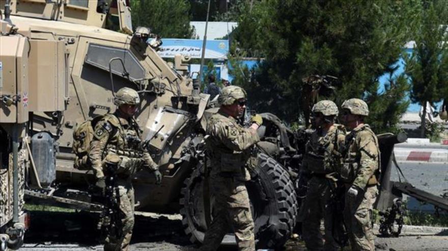 Soldados estadounidenses en Kabul, capital de Afganistán