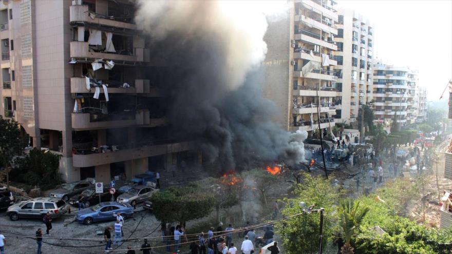 Ataque terrorista contra la embajada iraní en Beirut, capital libanesa. 19 de noviembre de 2013